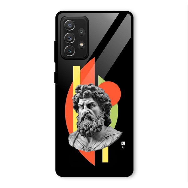 Amazing Geometry Glass Back Case for Galaxy A72
