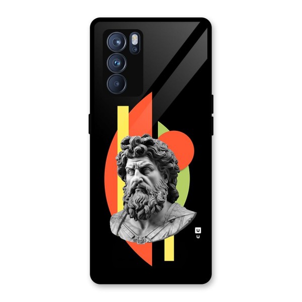 Amazing Geometry Glass Back Case for Oppo Reno6 Pro 5G