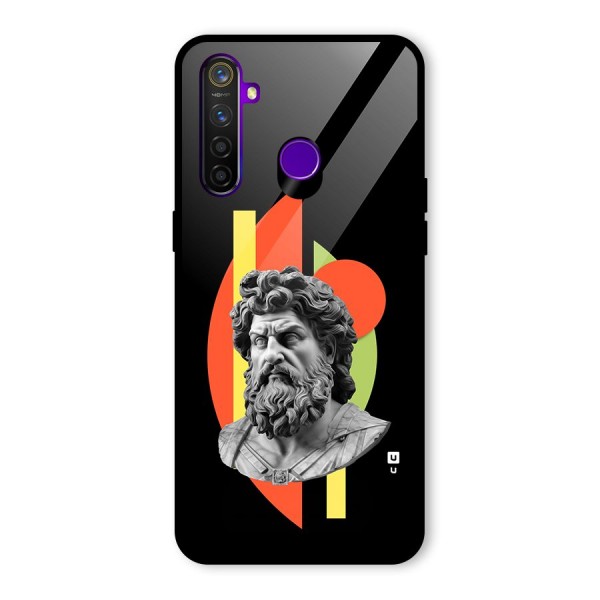 Amazing Geometry Glass Back Case for Realme 5 Pro