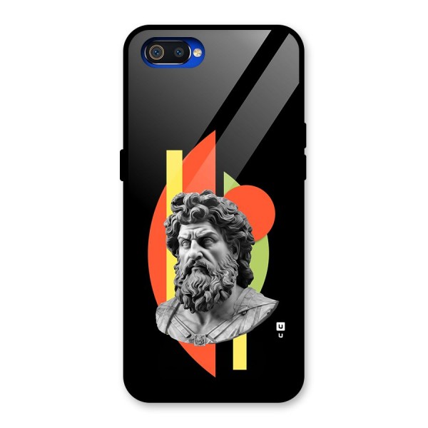 Amazing Geometry Glass Back Case for Realme C2