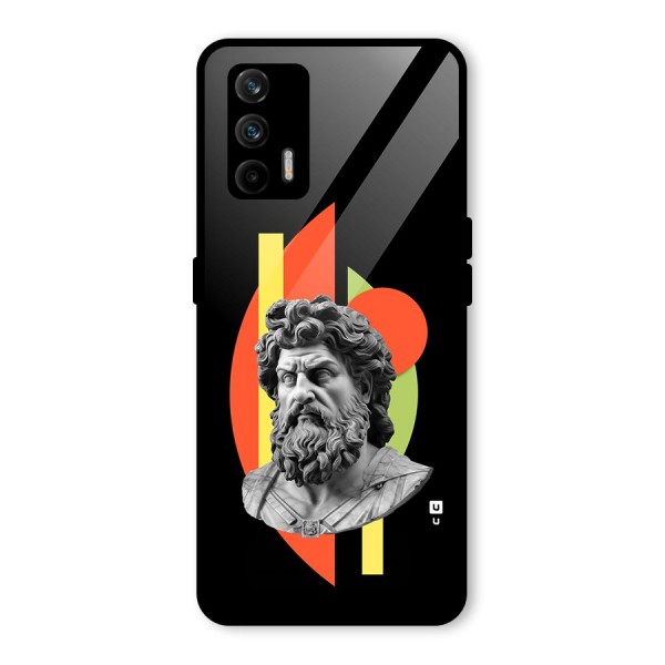Amazing Geometry Glass Back Case for Realme X7 Max