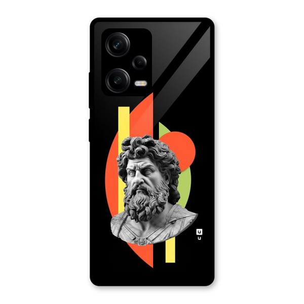 Amazing Geometry Glass Back Case for Redmi Note 12 Pro