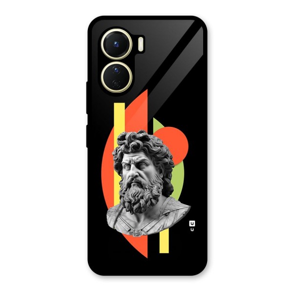 Amazing Geometry Glass Back Case for Vivo Y16