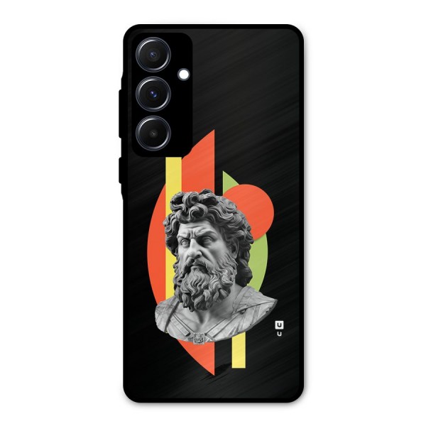 Amazing Geometry Metal Back Case for Galaxy A55