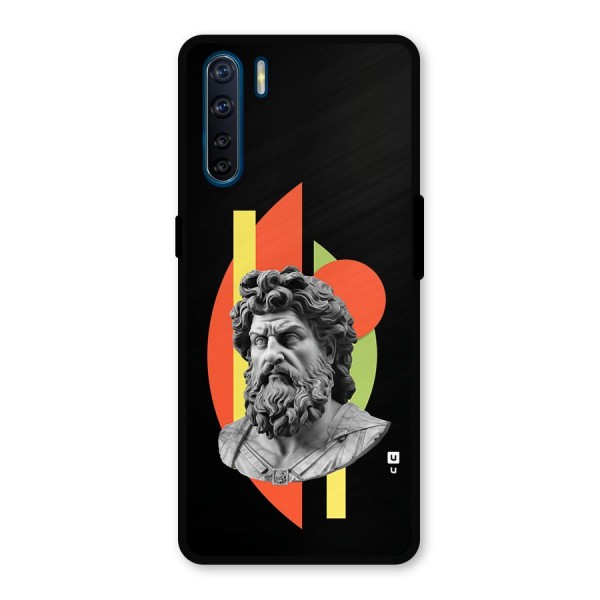 Amazing Geometry Metal Back Case for Oppo F15