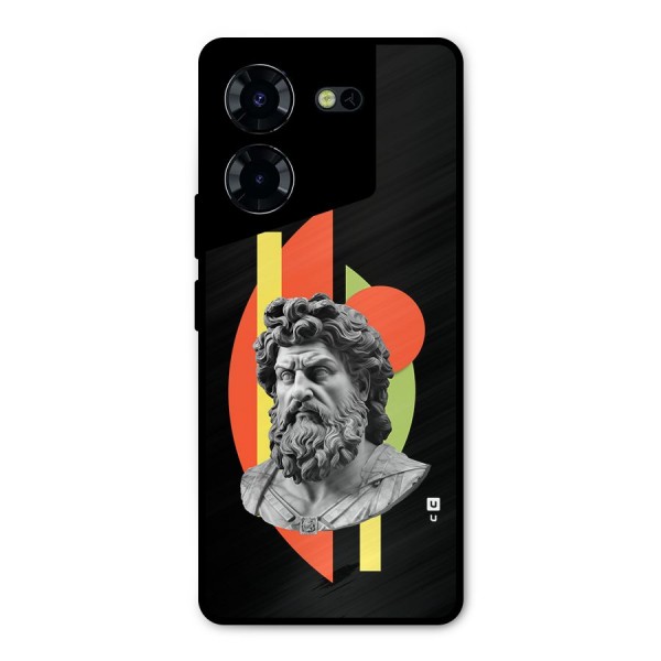Amazing Geometry Metal Back Case for Tecno Pova 5 Pro 5G