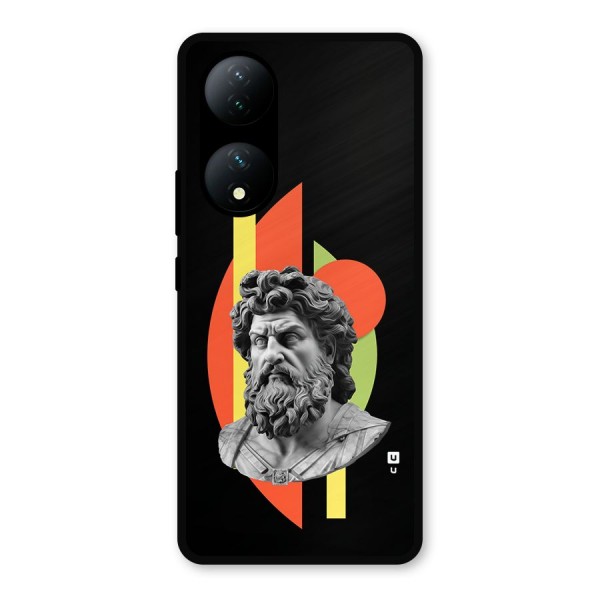 Amazing Geometry Metal Back Case for Vivo T2
