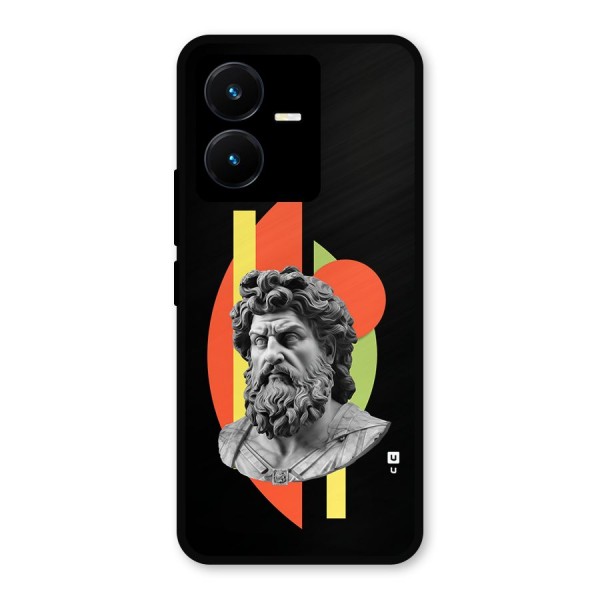 Amazing Geometry Metal Back Case for Vivo Y22