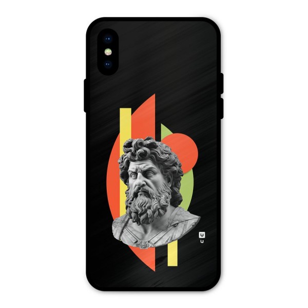Amazing Geometry Metal Back Case for iPhone XS