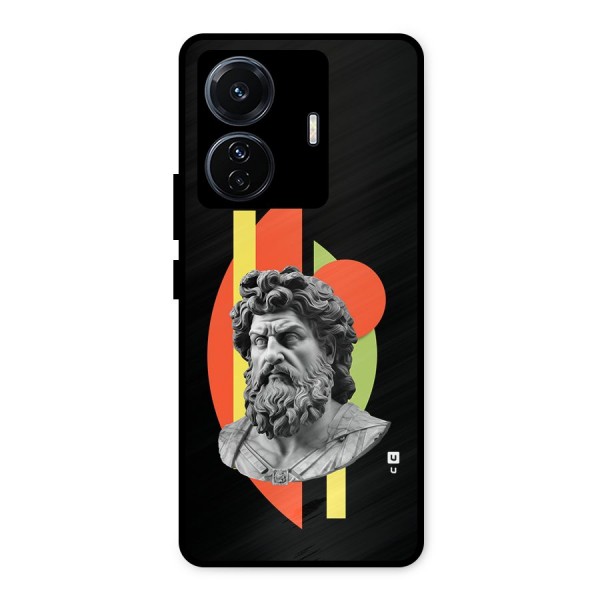 Amazing Geometry Metal Back Case for iQOO Z6
