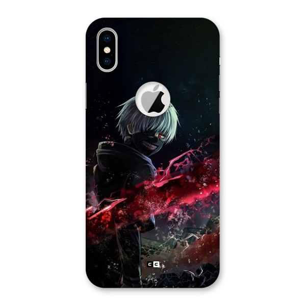 Amazing Ken Kaneki Back Case for iPhone X Logo Cut