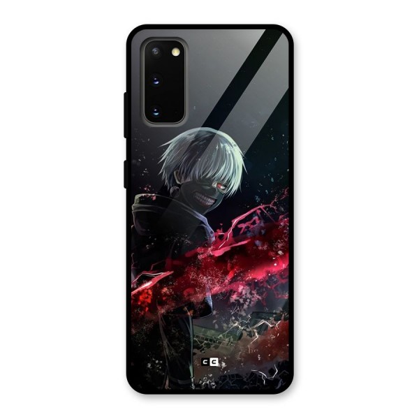 Amazing Ken Kaneki Glass Back Case for Galaxy S20
