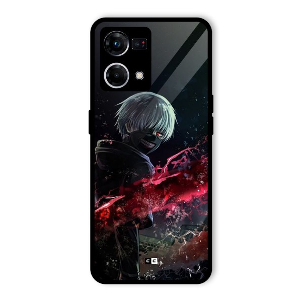 Amazing Ken Kaneki Glass Back Case for Oppo F21 Pro 4G