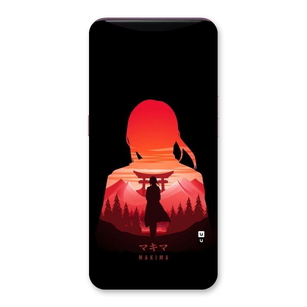 Amazing Makima Back Case for Oppo Find X