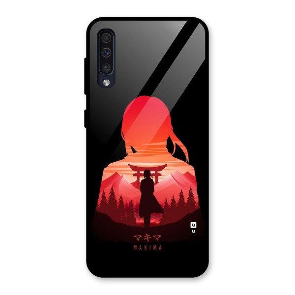 Amazing Makima Glass Back Case for Galaxy A50s