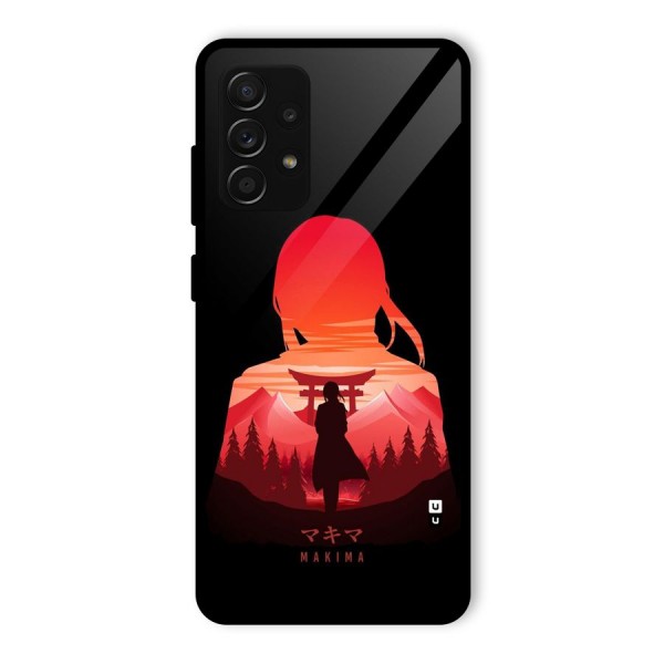 Amazing Makima Glass Back Case for Galaxy A53 5G