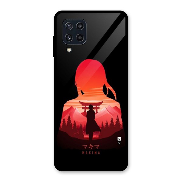 Amazing Makima Glass Back Case for Galaxy M32