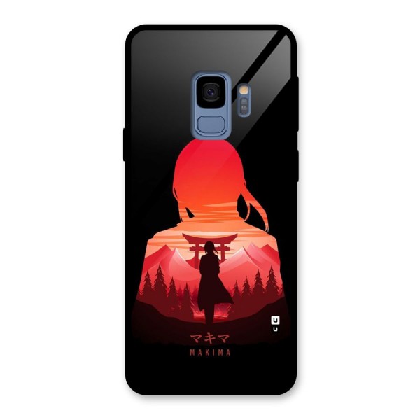 Amazing Makima Glass Back Case for Galaxy S9