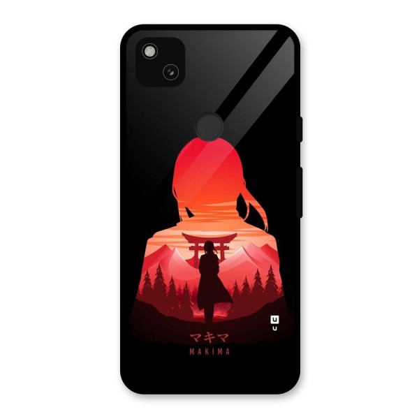 Amazing Makima Glass Back Case for Google Pixel 4a