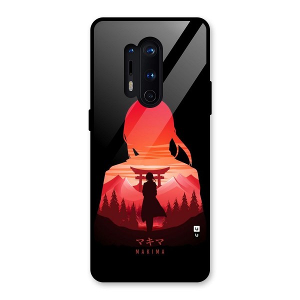 Amazing Makima Glass Back Case for OnePlus 8 Pro