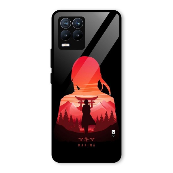 Amazing Makima Glass Back Case for Realme 8 Pro