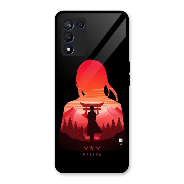 Amazing Makima Glass Back Case for Realme 9 5G Speed