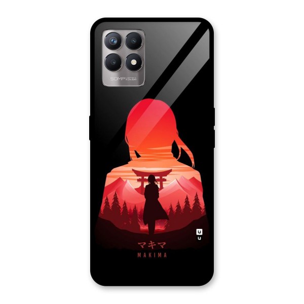 Amazing Makima Glass Back Case for Realme Narzo 50