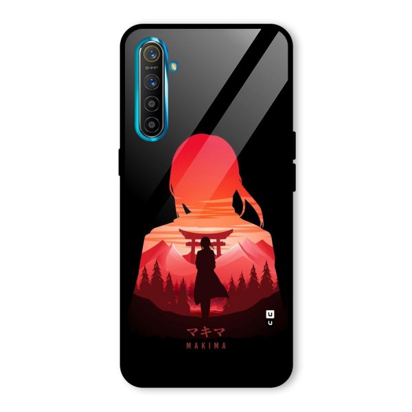 Amazing Makima Glass Back Case for Realme X2