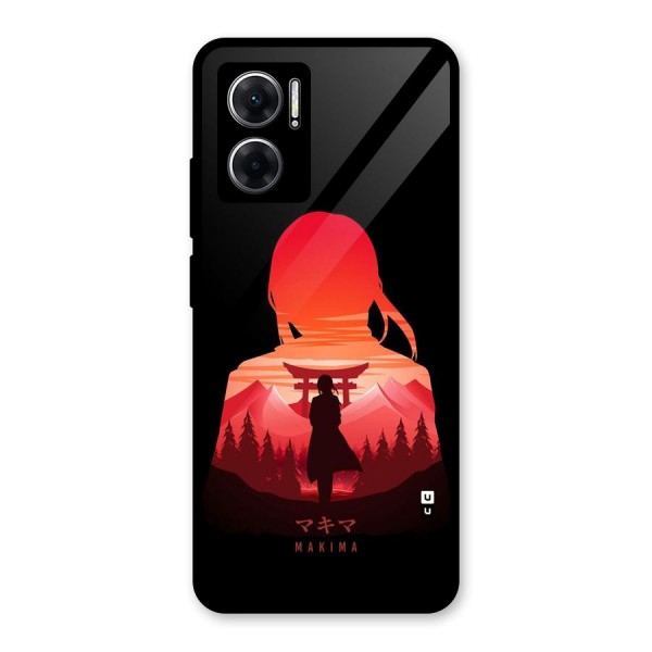 Amazing Makima Glass Back Case for Redmi 11 Prime 5G