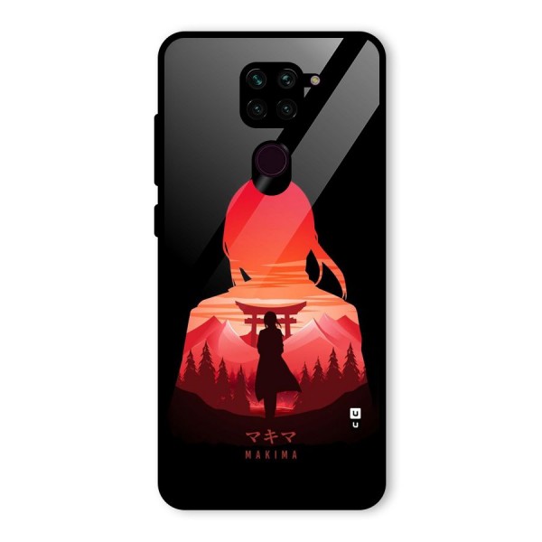 Amazing Makima Glass Back Case for Redmi Note 9