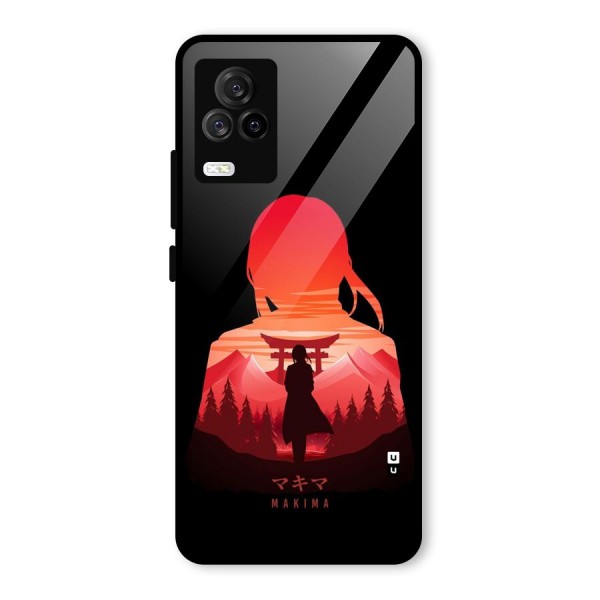 Amazing Makima Glass Back Case for Vivo iQOO 7 Legend 5G