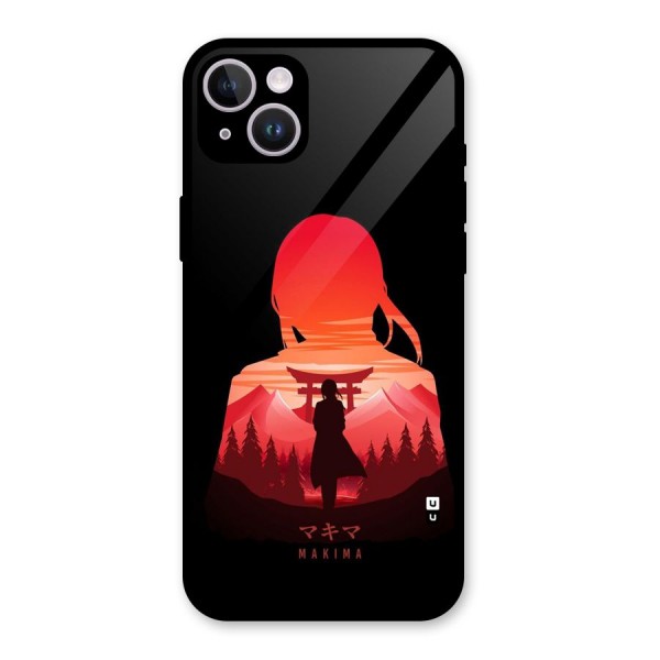 Amazing Makima Glass Back Case for iPhone 14 Plus