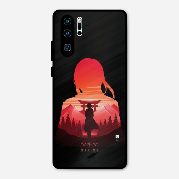 Amazing Makima Metal Back Case for Huawei P30 Pro