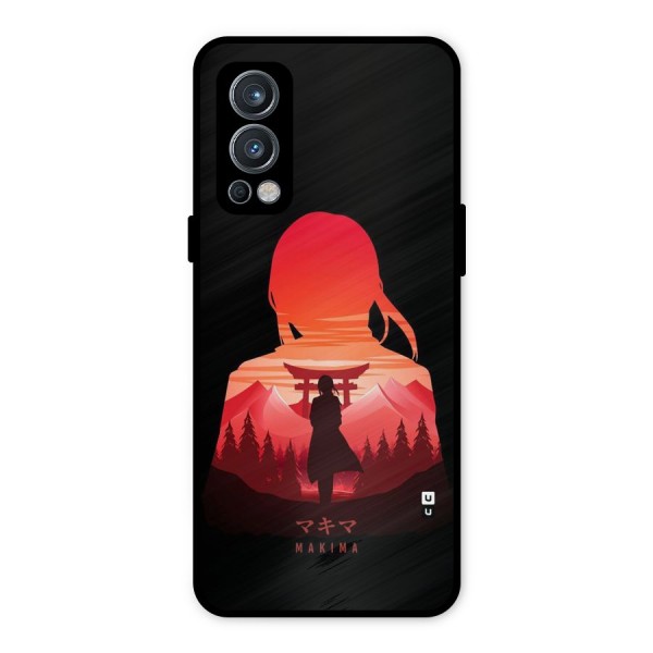 Amazing Makima Metal Back Case for OnePlus Nord 2 5G