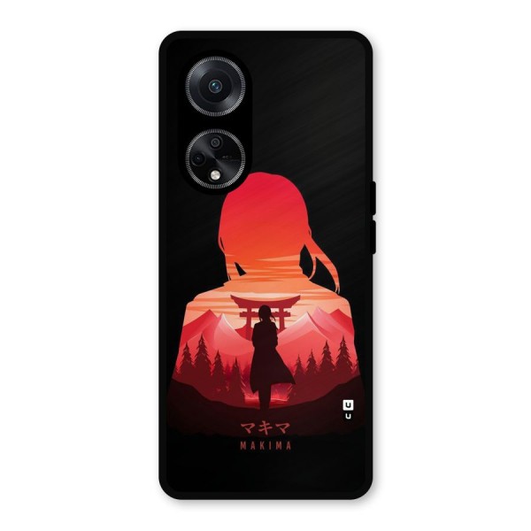 Amazing Makima Metal Back Case for Oppo F23