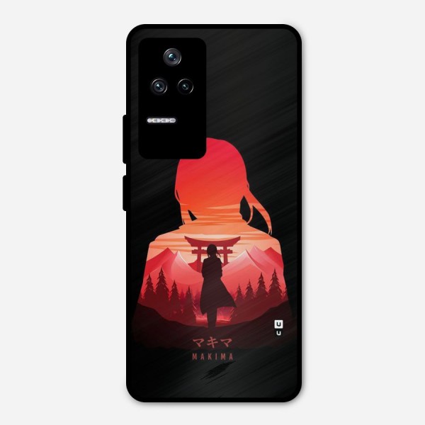 Amazing Makima Metal Back Case for Poco F4 5G