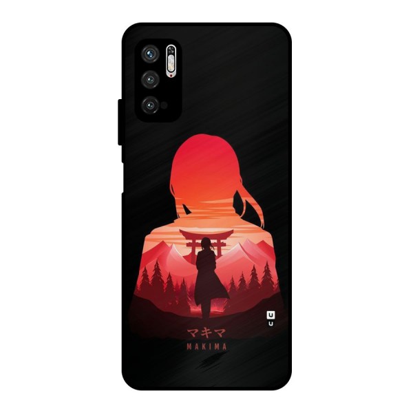 Amazing Makima Metal Back Case for Poco M3 Pro 5G