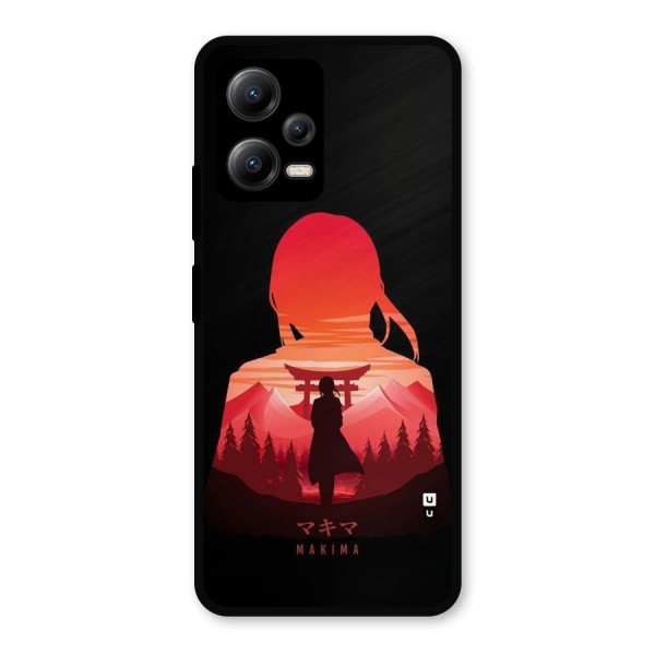Amazing Makima Metal Back Case for Poco X5
