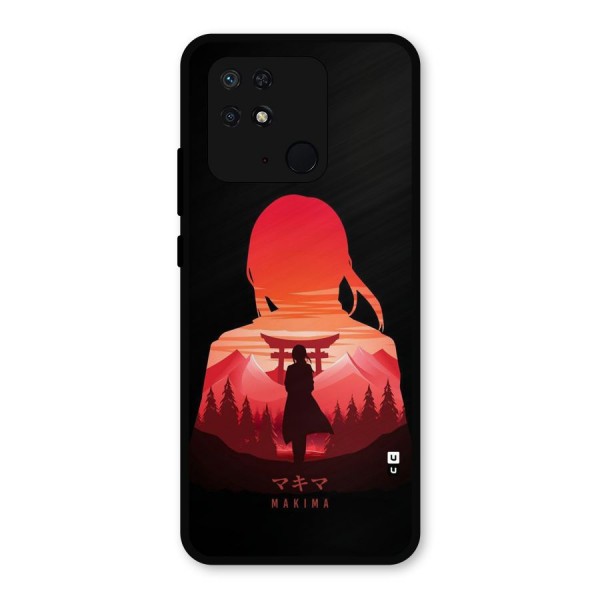 Amazing Makima Metal Back Case for Redmi 10 Power