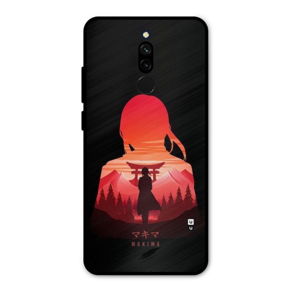 Amazing Makima Metal Back Case for Redmi 8