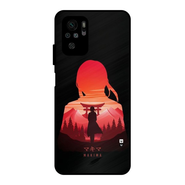 Amazing Makima Metal Back Case for Redmi Note 10S