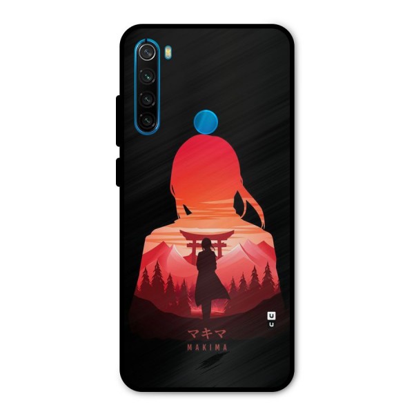 Amazing Makima Metal Back Case for Redmi Note 8