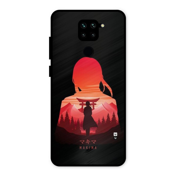 Amazing Makima Metal Back Case for Redmi Note 9