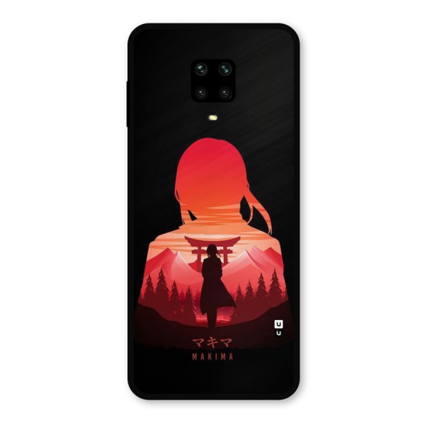 Amazing Makima Metal Back Case for Redmi Note 9 Pro Max