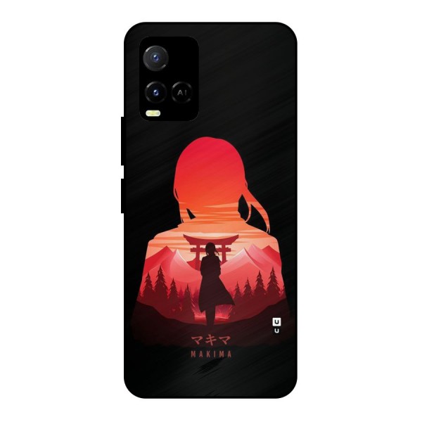 Amazing Makima Metal Back Case for Vivo Y21A