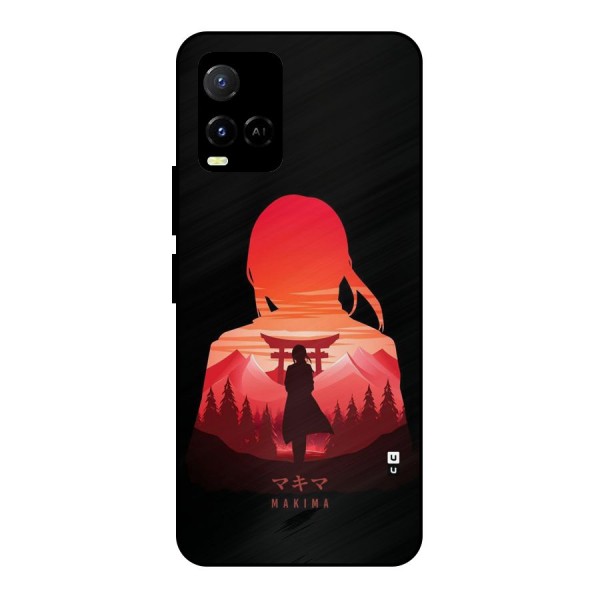 Amazing Makima Metal Back Case for Vivo Y21T