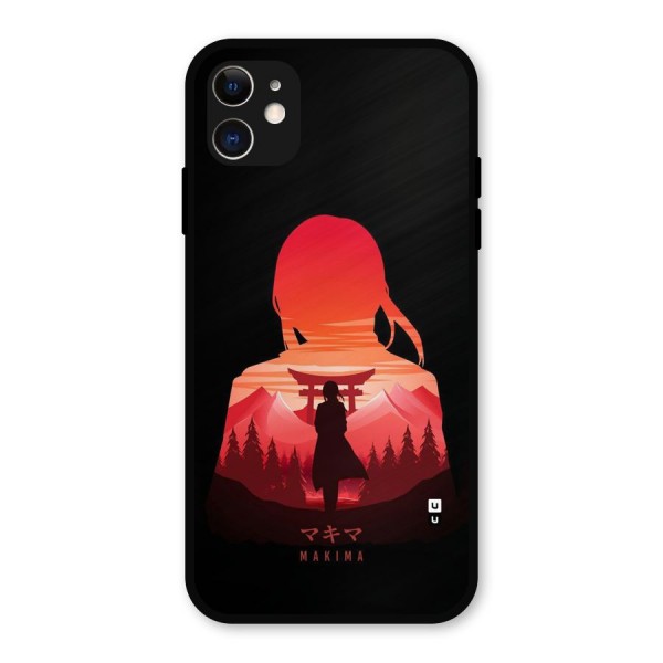 Amazing Makima Metal Back Case for iPhone 11