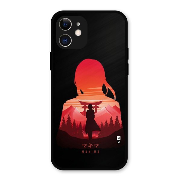 Amazing Makima Metal Back Case for iPhone 12