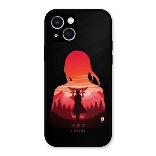 Amazing Makima Metal Back Case for iPhone 13