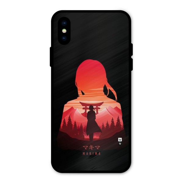 Amazing Makima Metal Back Case for iPhone X